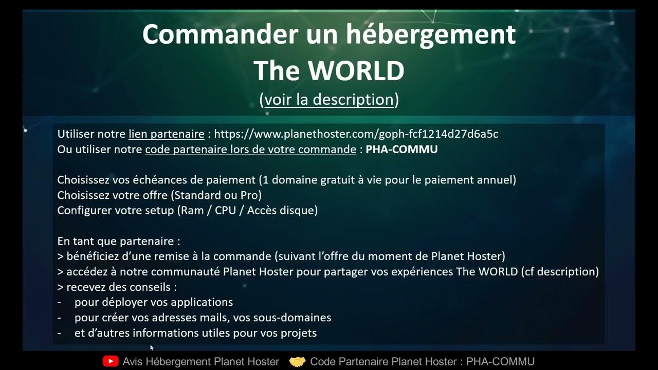 planethoster hebergement gratuit