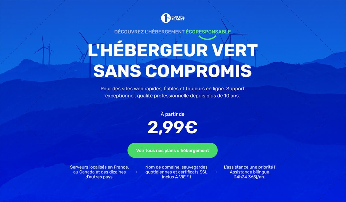 cout hébergement site web