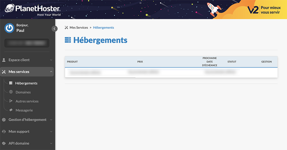 hebergeur planethoster