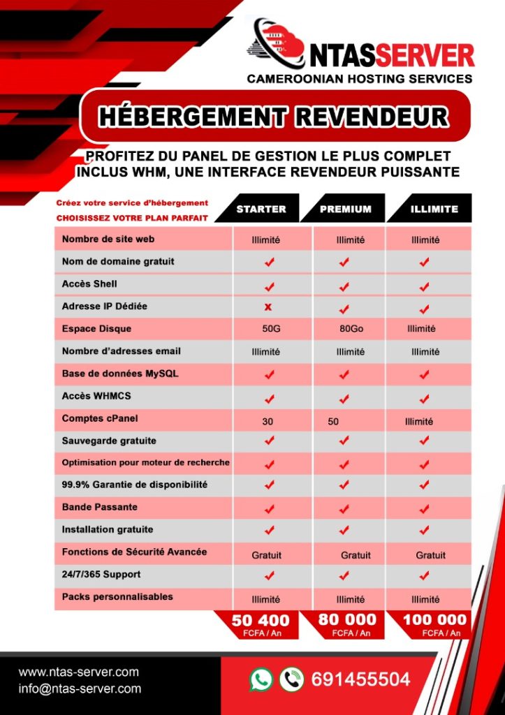 revendeur hebergement web
