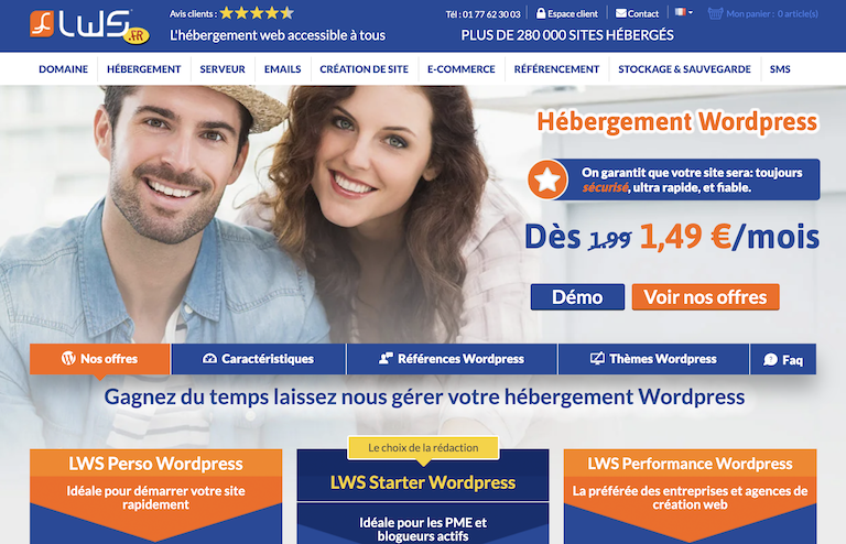hébergement wordpress pas cher